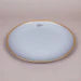 ARDA ATLAS HAND PAINTED GLASS DINNER PLATE D28CM MATT GOLD/PASTEL GREY